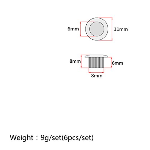 image for MonkeyJack 6pcs Guitar Tuner Bushings Machine Head Tuning Peg Key Bush