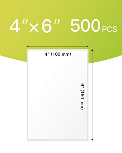 Inateck Thermal Shipping Label, 4 x 6 inches (100 mm x 150 mm), Waterproof, BPA/BPS Free, Box of 500