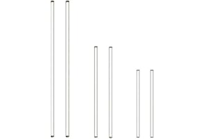 6 Pcs Glass Stirring Rods - Stir Rods Bars Sticks with Both Round Ends for Lab Kitchen Science Education and Stir Hot Cold Be