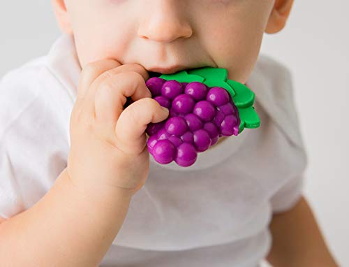 Baby Banana Grape Smoothie Soother, Purple and Green - Thumbnail 3