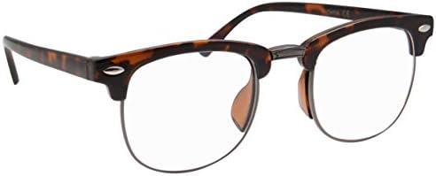 Kids Nerd Glasses Half Frame Clear Lens Geek Costume Children's (Age 3-8)