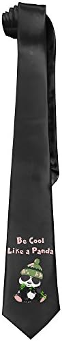 Flying XIE Be Cool Like A Panda Mens Tie Luxe Woven Skinny Necktie
