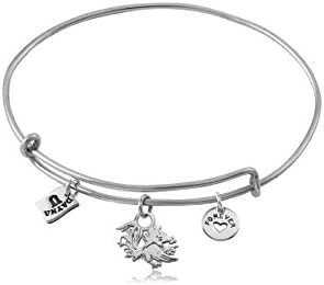 South Carolina Gamecocks USC Sterling Silver Jewelry by Dayna Designs (Three Charm Adjustable Bracelet)