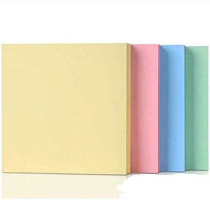 Sticky Notes 4 Candy Colors Self-Stick Notes 10 Pads/Pack 100 Sheets/Pad 3 inch X 3 inch ChooseU Neon Assorted Collection Squares 4 Colors Child Fresh