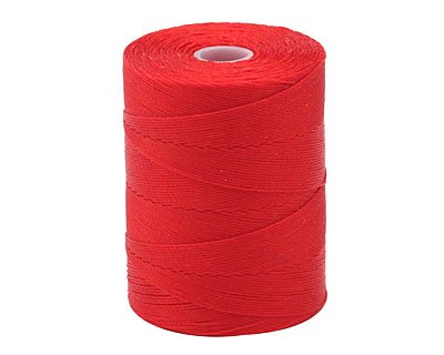 C-LON Micro Bead Cord, Shanghai Red - 0.12mm, 320 Yard Spool