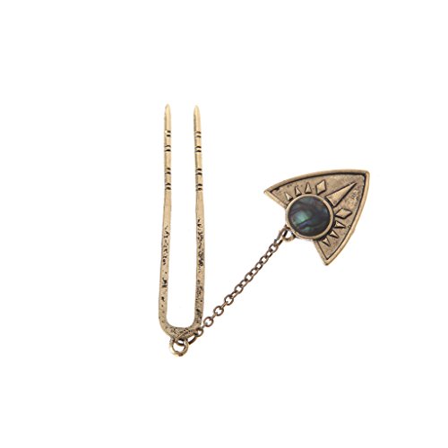 cici store Bohemian U Stick Hair Comb Hairpin Hair Grip Clips Hairwear Chopsticks Gift (Gold)