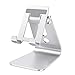 OMOTON C3 Cell Phone Stand for Desk, Larger and Exceptionally Stable, Adjustable Phone Cradle Holder with Bigger Body & Longer Arm, Compatible with iPhone 14, Tablets (7-10