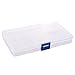 Adjustable Clear Plastic 15-Grid Jewelry Organizer Divider Storage Box (Pack of 4) (15-Grid Packet 4)