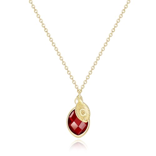 Me&Hz 14K Gold Filled January Birthstone Initial