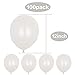 Eshanmu White Pearlized Latex Balloons, 12-inch, 100-pack, Biodegradable, Pearlized Finish
