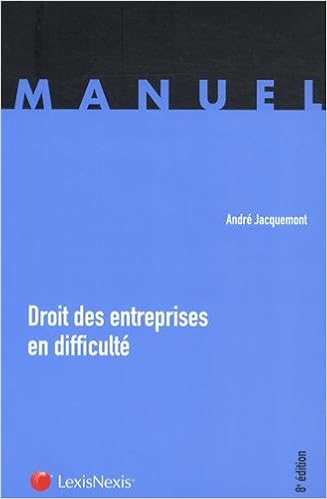 Amazon Fr Droit Des Entreprises En Difficulte Jacquemont Andre Livres