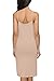 Bluetime Women's Sexy V Neck Slim Fit Spaghetti Strap Straight Dress Sleepwear (L, Nude)