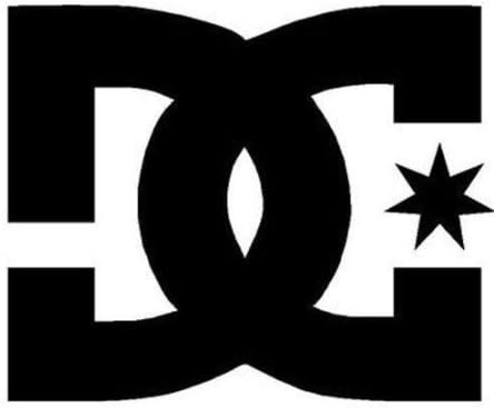 DC Shoe COMPANY Sticker Logo 127 mm White