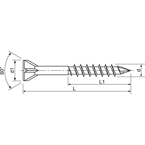 SPAX 35703503201011 3.5X 45 Teilgewinde Torx 10 Fussbodenschraube Wirox-Silber, 500 Stück – Bild 3