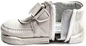 FreddyHappy Baby Zippy Shoes, Infant/Toddler, Boys Girls, First Walking Shoes, Unique Zipper Design (Age 6-12 Months (4.8 inches, US Size 4), Sneakers White)