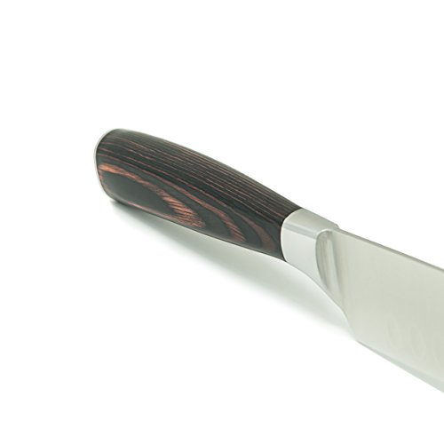 ISSIKI Cutlery Professional 7 Inch Santoku Knife, Kitchen Knife, High Carbon Stainless Steel, Sharp Cutlery, Ergonomic Handle