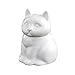 HIC Harold Import Co. HIC Cat Sugar Bowl, Fine White Porcelain