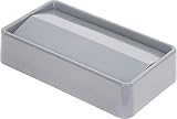 Carlisle 34202423 TrimLine Polyethylene Swing Top Lid, 20.19" Length x 11.56" Width x 4-1/2" Height, Gray