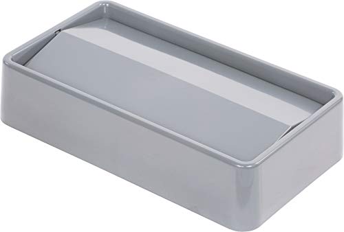 Carlisle 34202423 TrimLine Polyethylene Swing Top Lid, 20.19" Length x 11.56" Width x 4-1/2" Height, Gray