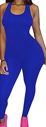 Womens Butt Lift Yoga Jumpsuit Sleeveless Backless Sport Bandage Romper Playsuit