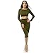 Wowowdress Womens Sexy Bandage Long Sleeve 2 Piece Backless Party Evening Dress(M)