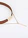 Mudder 2 Pieces Velvet Choker Necklace Gold Bar Pendant Chain Choker Double Layer Choker for Women Girls, Black and Brown
