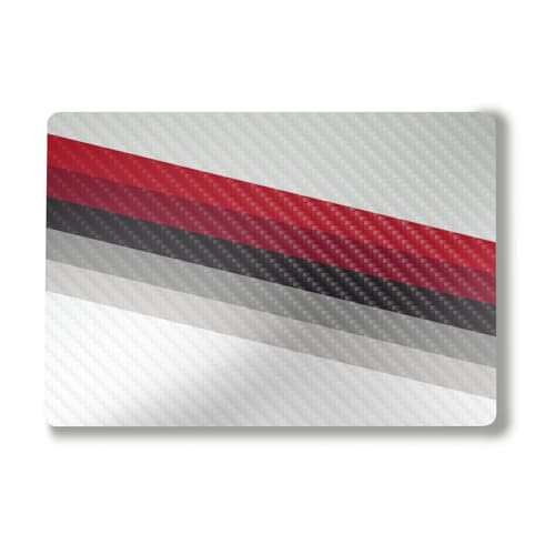 Carbon Fiber Laptop Skin Compatible with Alienware M18 R2 (2024) - Slant Stripe…