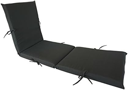 SewKer] Indoor/Outdoor Patio Chaise Lounge Cushion Dark Blue Used (Grey)