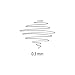 STAEDTLER 334-82 Triplus Fineliner Superfine Pen, 0.3mm Line Width - Light Grey (Box of 10)
