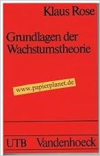Grundlagen Der Wachstumstheorie Eine Einführung Utb 22 - 