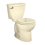 American Standard Cadet 3 Right Height Round Front Flowise Two-Piece High Efficiency Toilet with 12-Inch Rough-In, Bone Bone