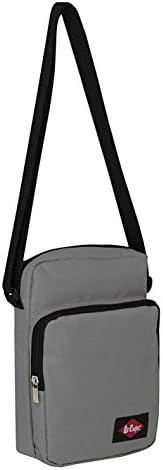 Original Bags Lee Cooper Gadget Bag Grey Shoulder Small Item Bag H:9 x W:6 inches