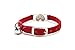 Red Love Heart Bling Cat Collar with Safety Belt and Bell 8-11 Inches, Gift for Valentine's Day