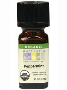 Multi-Purpose Essential Oils, 0.25 oz by Aura Cacia, Organic Peppermint