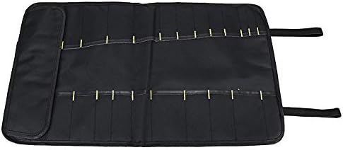 hengbaixin Portable 22 Pockets Chef Knife Roll Bag Kitchen Knife Storage Pouch Durable Cooking Knife Carry Case Bag