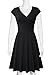 Lotusmile Graduation Dress, Women Sexy Cocktail Vintage Business Affordable Dress,Large All Black