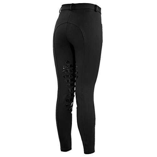 image for HR Farm Horse Riding Women's Knee Patched Silicone Grip Breeches (Blac