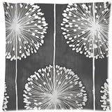 Square Throw Pillow Case Decorative Cushion Cover Zippered Pillowcase With Grey and White Art Dandelion Pattern 18 X 18 Inch(Twin Sides)