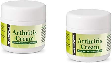 2 x Max Strength Arthritis Cream 50ml, 100% Natural - No Chemicals