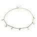 doublelovely Boho Chocker Chain Tassel Star Choker Necklace for Women Necklaces & Pendants Collar Gold onesize