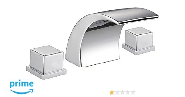 Sumerain S1247cm Double Handle Widespread Led Waterfall Bathroom