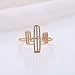 ONE A DAY Fashion Jewelry Cacti Tree Ring Hollow Tree Geometric Finger Cactus Ring for Women and Girls