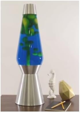 Amazon ラバライト Lava Light Lamp ラバランプ ジャンボサイズ Yellow Wax Blue Liquid Silver Base 64 27インチ アメリカン雑貨 Choppers テーブルランプ 通販