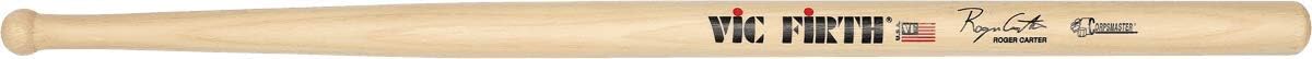 Vic FIrth - Corpsmaster® Signature Series Snare Drumsticks - Roger Carter - Wood Tip, natural