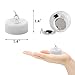 4Abby Realistic Bright Flameless LED Tea Light Candles, Bright, Flickering, Battery Powered Fake Candles, Unscented Tealights, Pack of 24