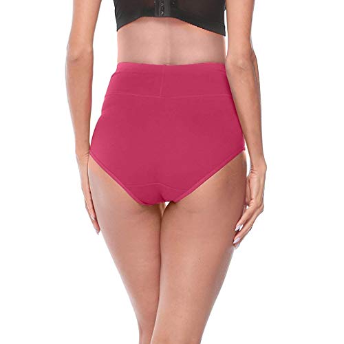 image for Emimarol Womens Underwear,Mid Waist No Muffin Top Full Coverage Cotton