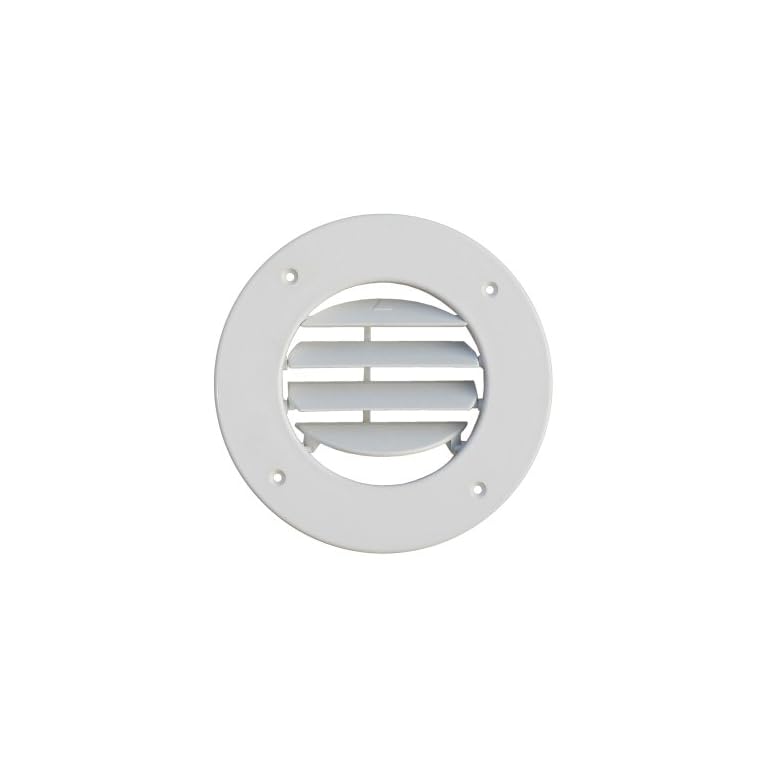 Marine Abs Plastic Adjustable Louvered Round Vent for Boat, Caravan