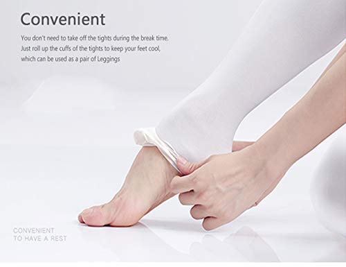 image for DIPUG Ballet Tights for Girls Transition Convertible Dance Tights for 
