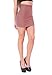 Khanomak Hollywood Star Fashion Women's Bandage Style Mini Skirt Knit Stretch Fabric One Size (One Size, Mauve)