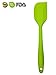 Premium Quality Heat Resistant Mini Silicone Spatula.Best for Nonstick cookware,One piece Rubber,Stainless steel coated design. Size 8 inch (Green)